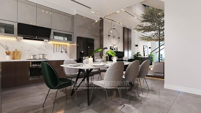 Hệ tủ bếp gỗ công nghiệp mang đến vẻ đẹp đẳng cấp cho không gian sống gia chủ. Tủ bếp đẹp