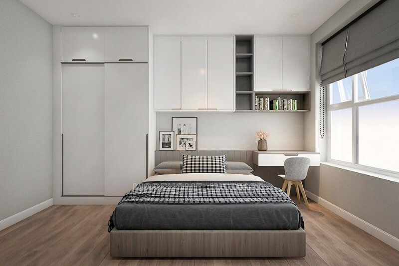 Giường ngủ chung cư hiện đại