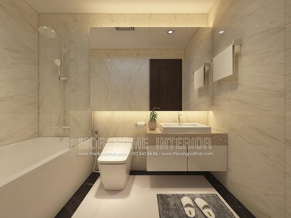 Thiết kế nội thất phòng tắm hiện đại cho nhà phố đẹp Thiết kế phòng tắm nhà phố