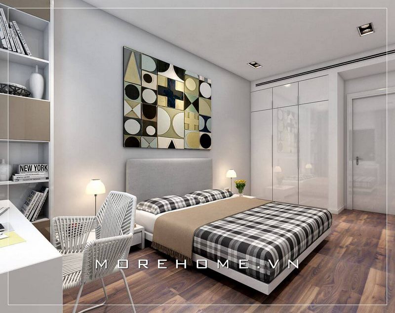 Thiết kế tủ áo hiện đại, đơn giản đang là xu hướng ưa chuộng tại nhiều phòng ngủ chung cư nhỏ trong thời gian gần đây